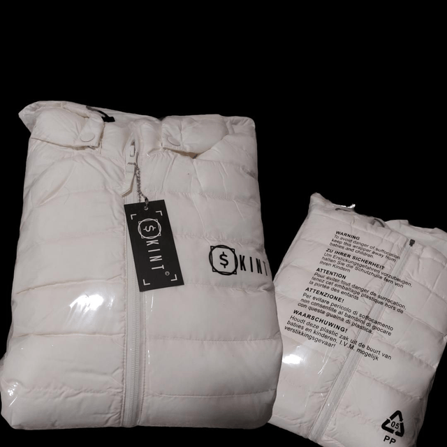 Skint all weather puffer jacket [off white]