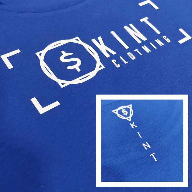 Skint Crop Top Velvet-Tee [Royal Blue]