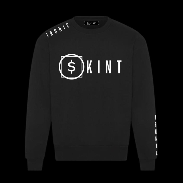 Skint Ironic Sweatshirt [Black]