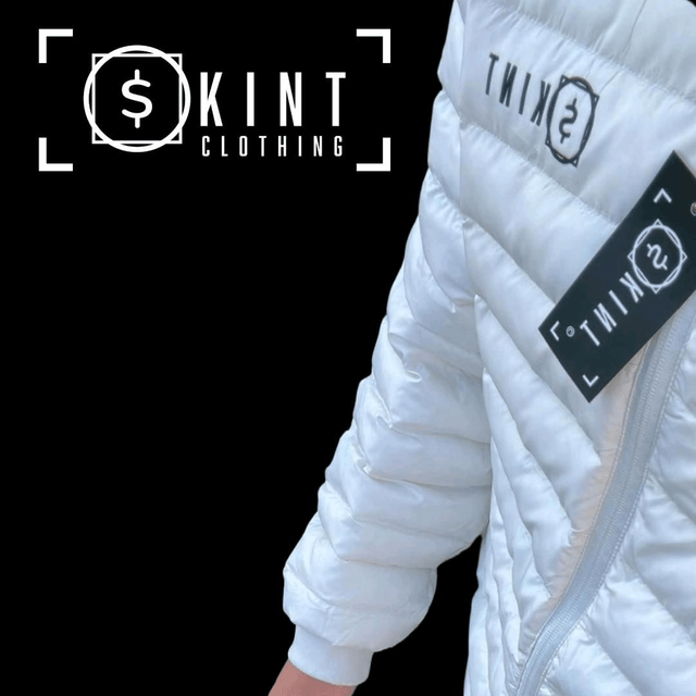 Skint all weather puffer jacket [off white]