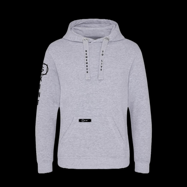 Skint Remember To Live Hoodie [Grey]