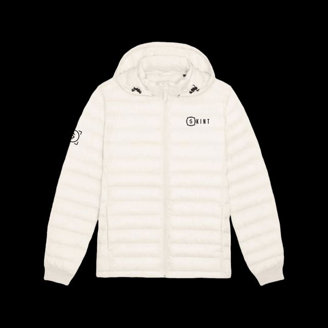 Skint all weather puffer jacket [off white]